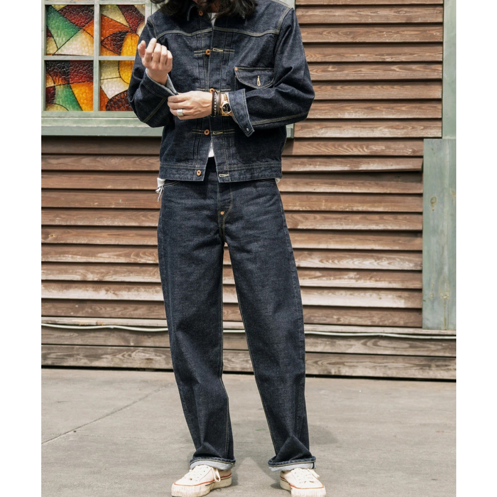Non Stock 34 Lot 36101BCowboy Buckle Back Jeans Sanforized Selvedge Denim - Picture 8 of 15